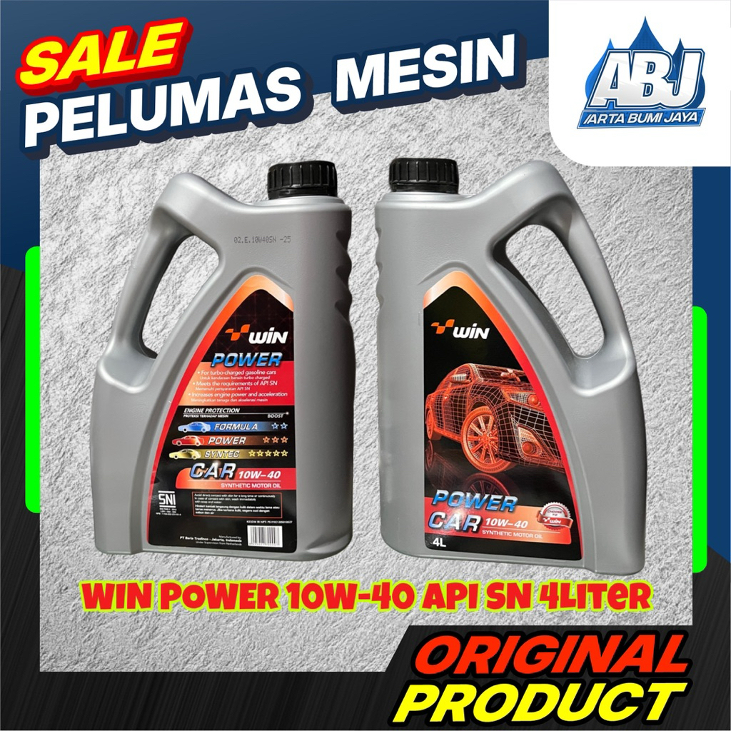 Oli Mobil Win Power Car 10W-40 API SN 4Liter