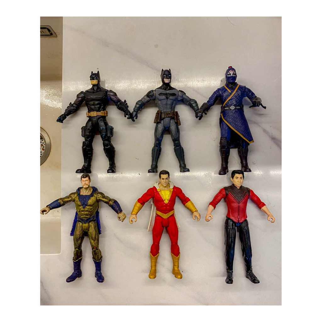 figure batman shangchi shazam marvel dc mattel hasbro murah