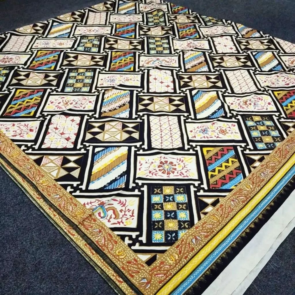 Kain Batik Katun Premium Motif Kotak Kotak
