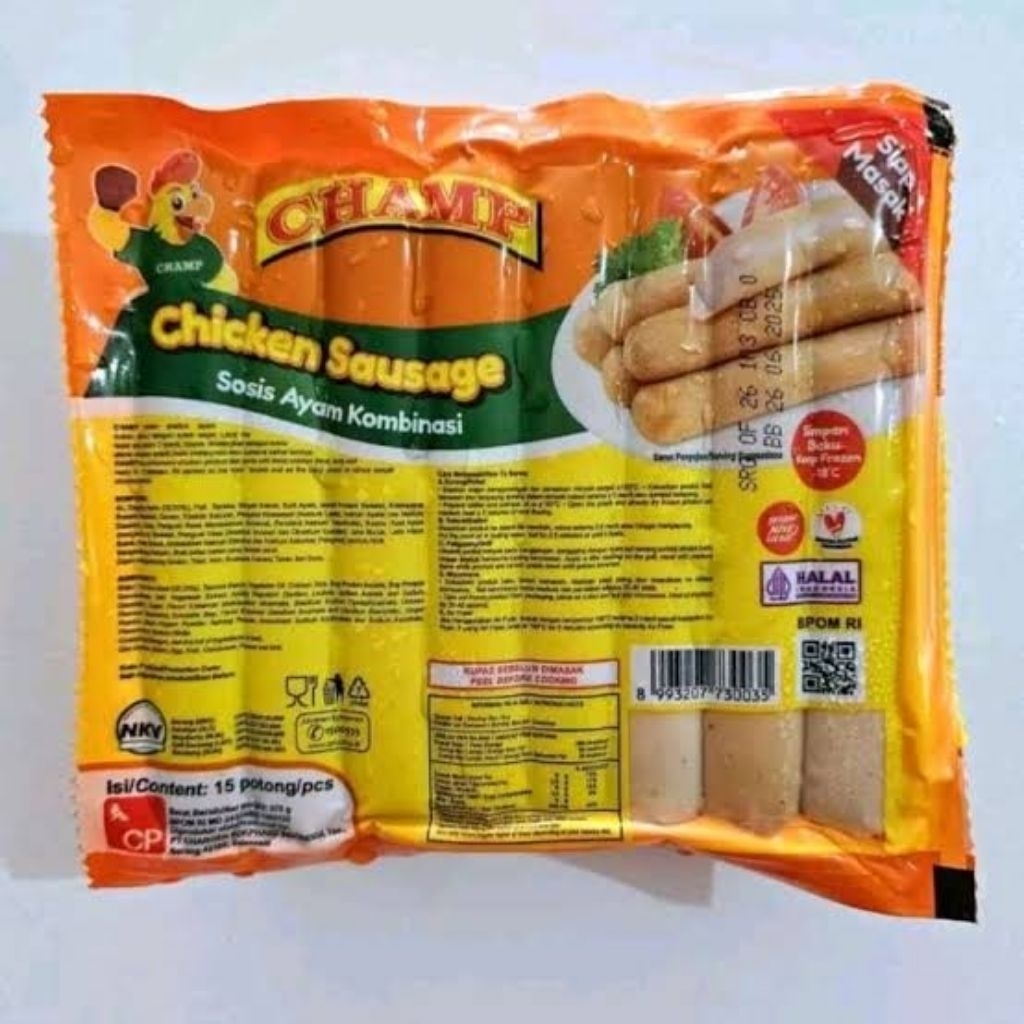 

Sosis Ayam Frozen Champ Isi 15
