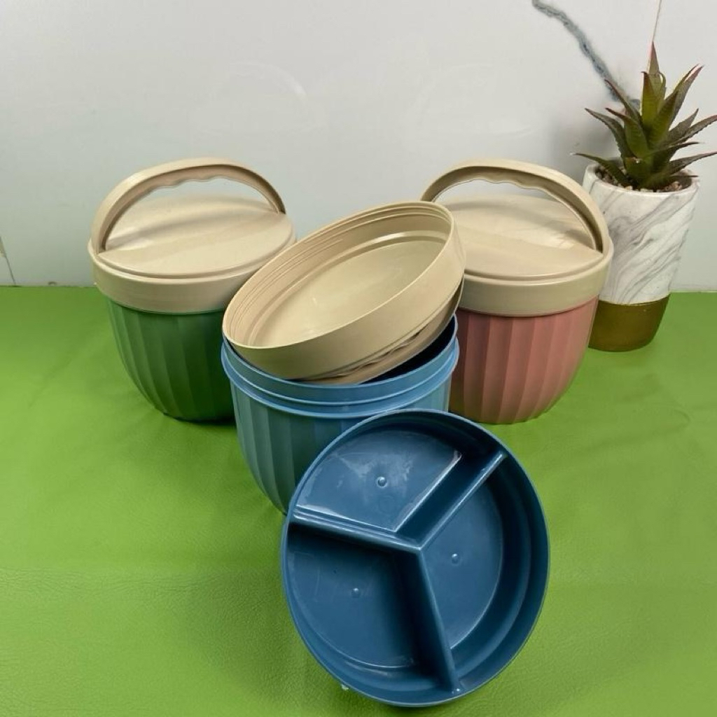 ( 3 PCS ) Rantang SAMYANG Susan / Rantang 3 sekat / Wadah Bekal makan / Rantang susun plastik