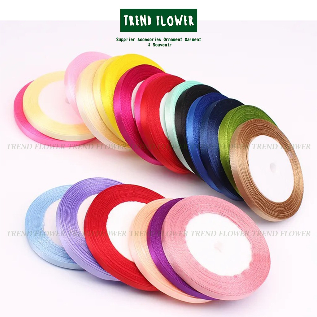 

[PER-SLOP] Pita Satin 1/4 in satin pita kilap dekorasi hampers hiasan souvenir