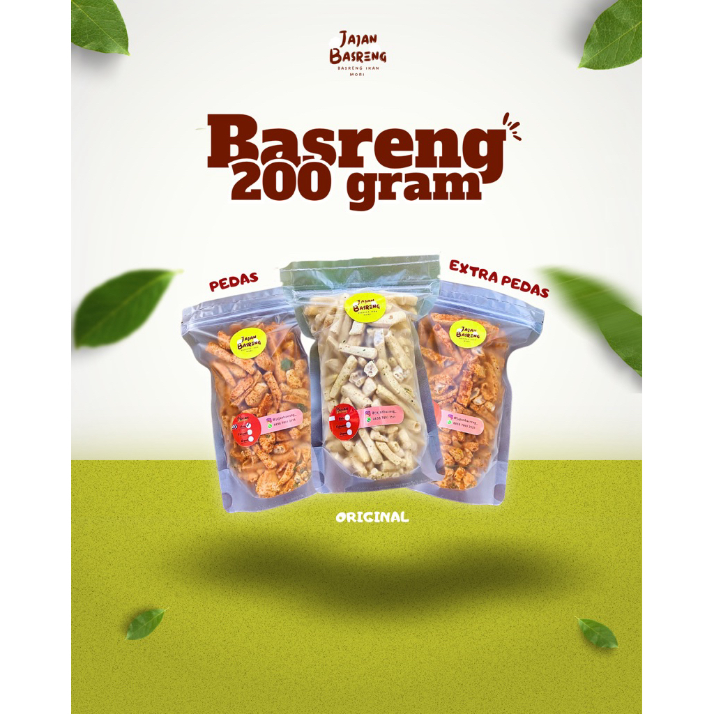 

BASRENG IKAN DAUN JERUK 100 GRAM RENYAH DAN GURIH I VARIAN PEDAS, ORIGINAL, EXTRA PEDAS I JOGJA