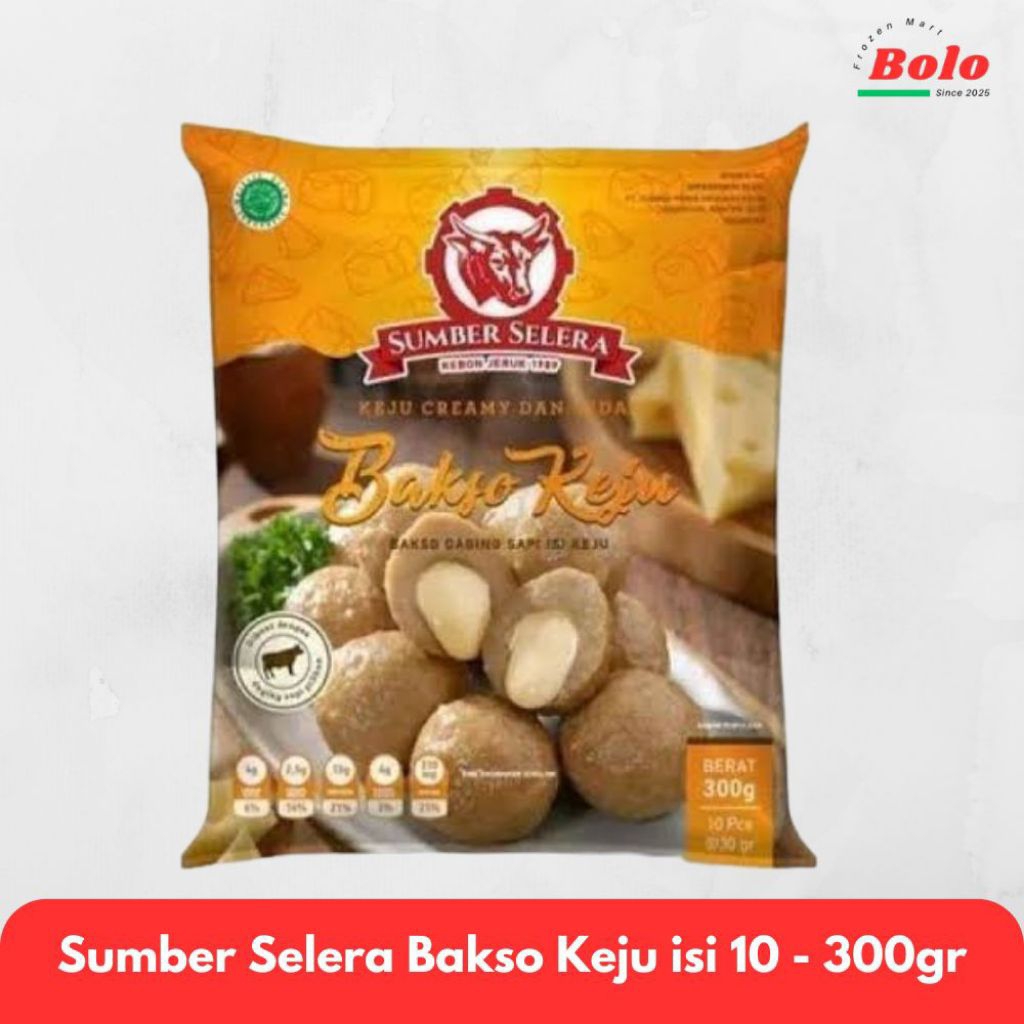 

Sumber Selera Bakso Keju Lumer Viral isi 10 - 300gr