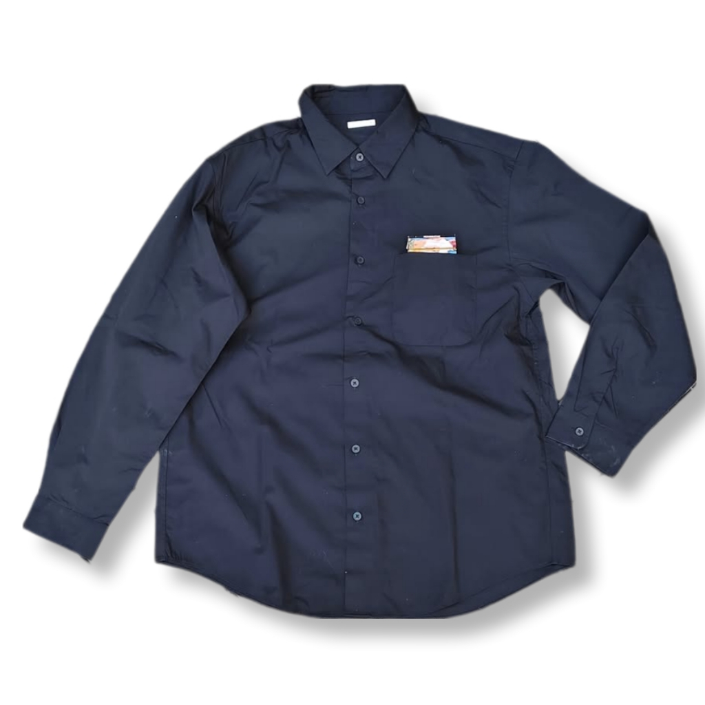 GU BLACK POCKET LONG SHIRT | KEMEJA | MNZA 15