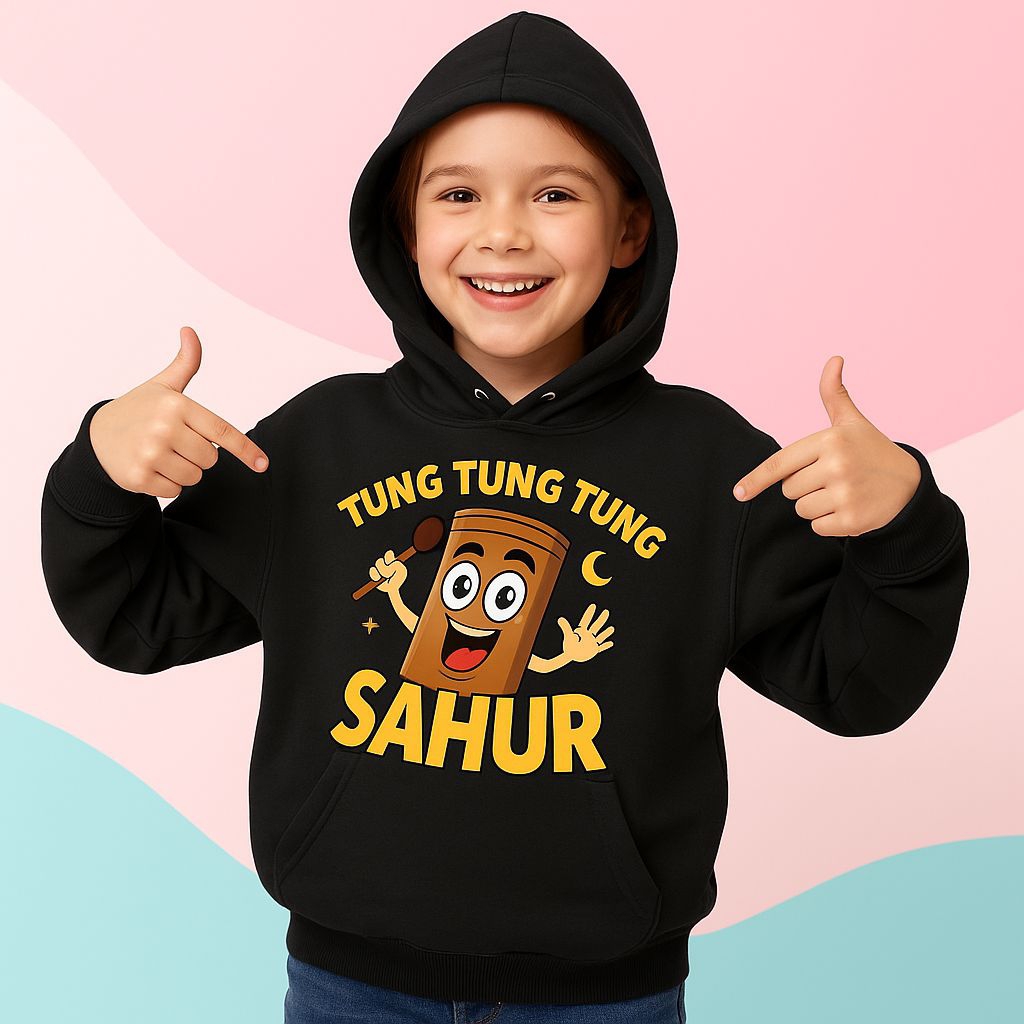 Jaket Hoodie Anak Laki Laki Perempuan Sweater Hudi Anak Cowo Cewe Anomali Tung Tung Sahur Terbaru Us