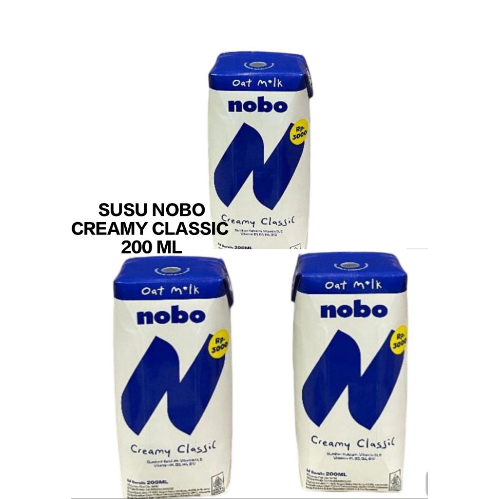 

SUSU OATMILK NOBO 200 ML CREAMY CLASSIC