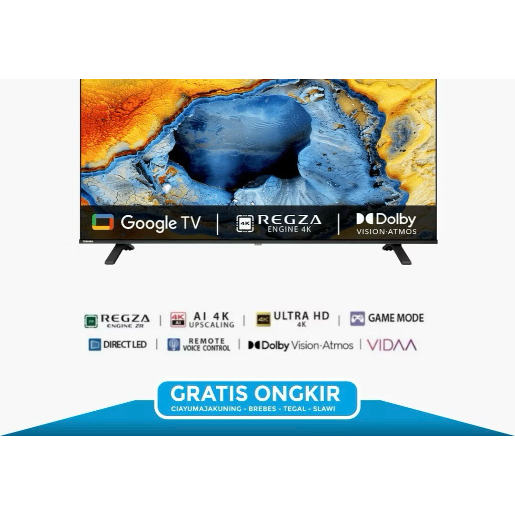 TOSHIBA TV 55 inch UHD 4K GOOGLE ANDROID TV DOLBY VISION 55C350NP