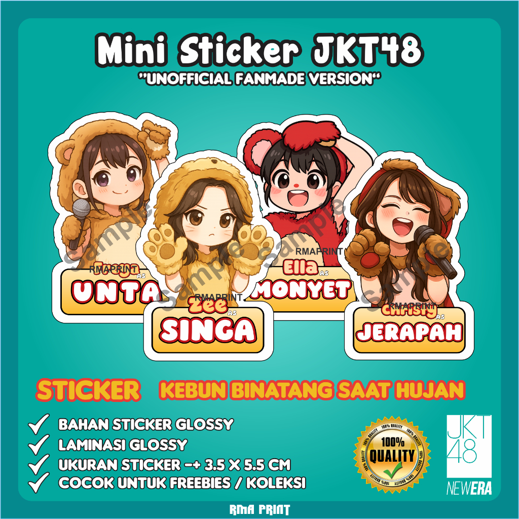 

Sticker Mini Jkt48 Kebun Binatang Saat Hujan