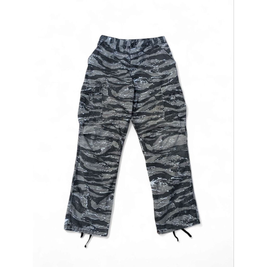 VINTAGE MILITARY CARGO PANTS TIGER CAMO