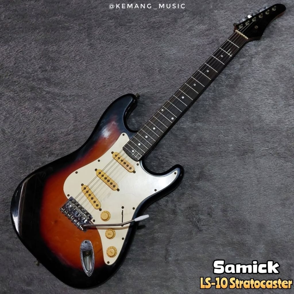 gitar listrik samick stratocaster gitar bekas original
