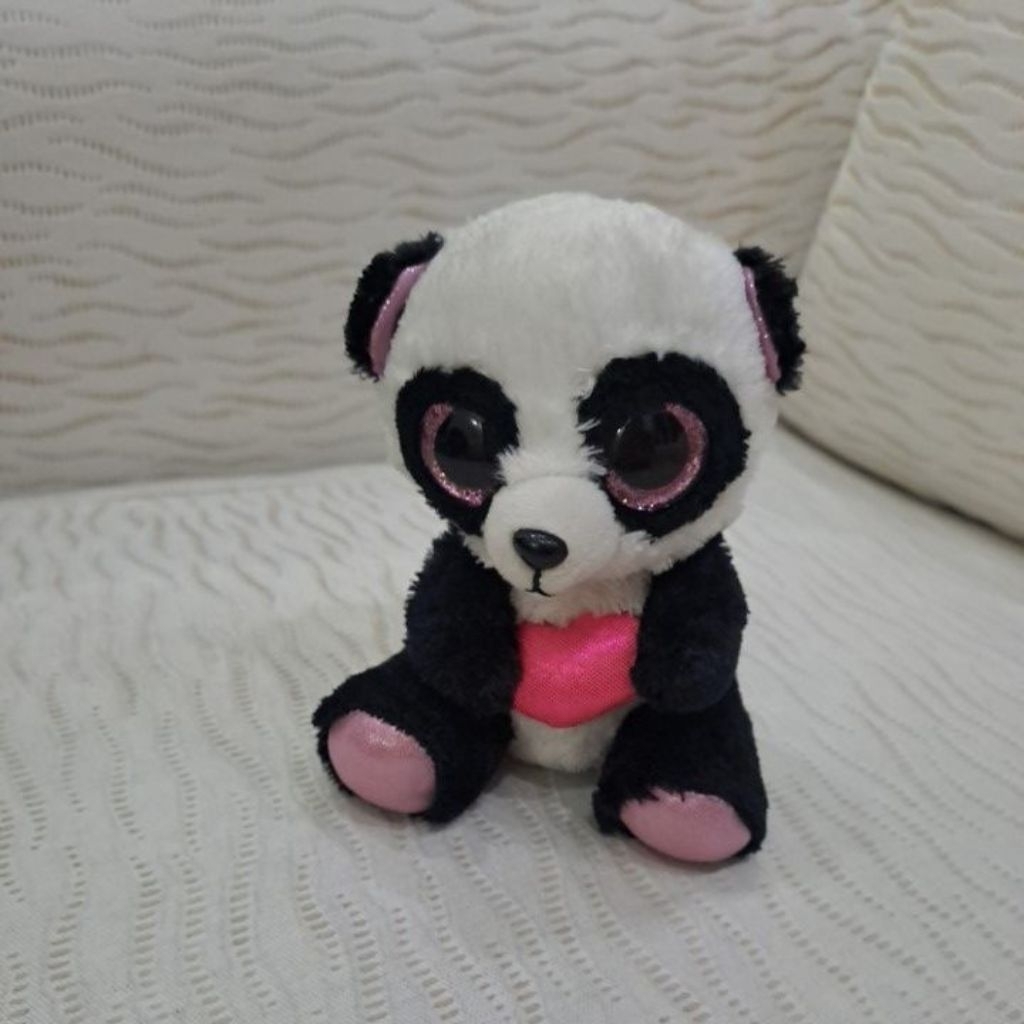 boneka ty cutie pie panda ex display no tag TY