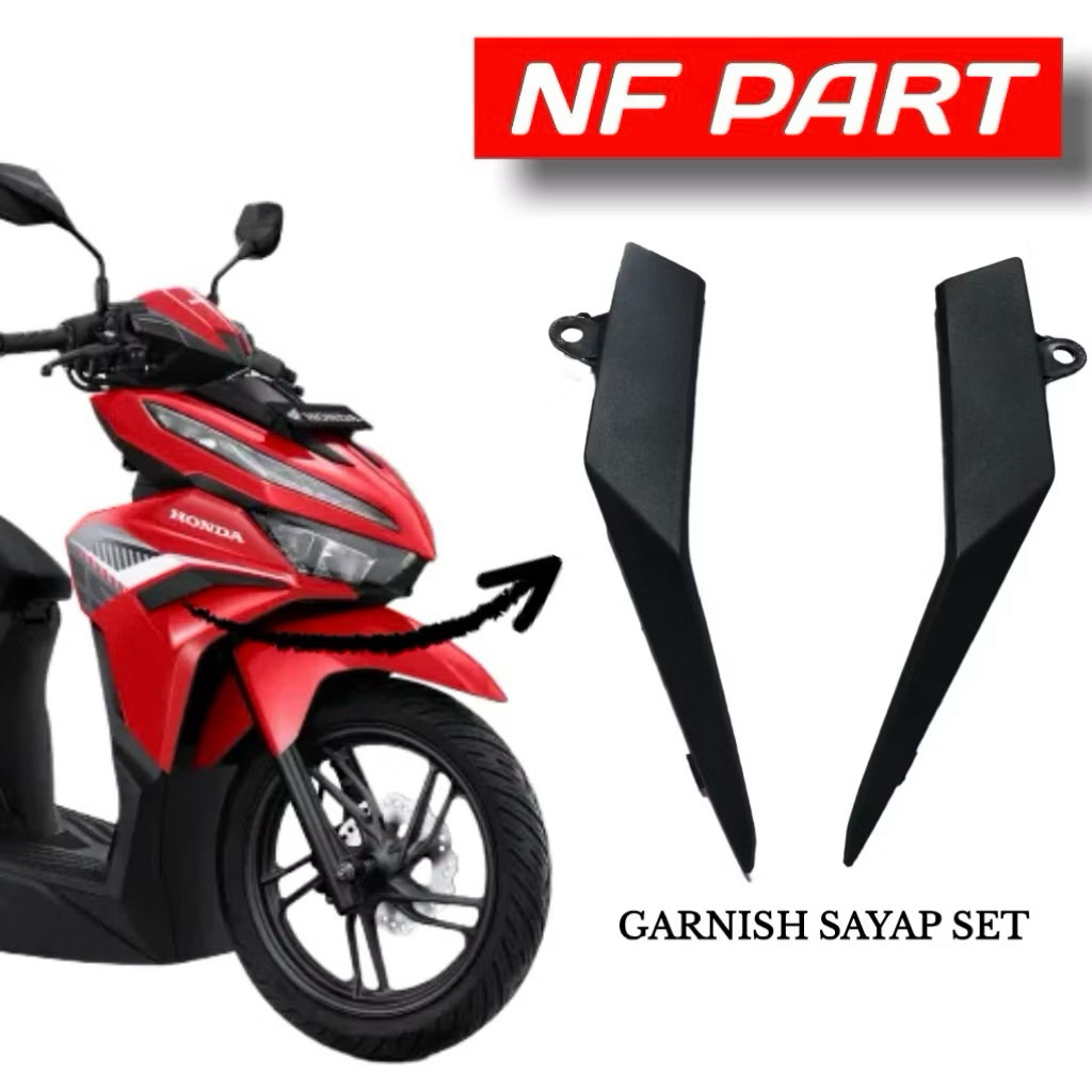 Garnish FR Garnis Sayap Depan Samping Kanan atau Kiri Vario 125 Led New K2V 2021-2024 NF PART