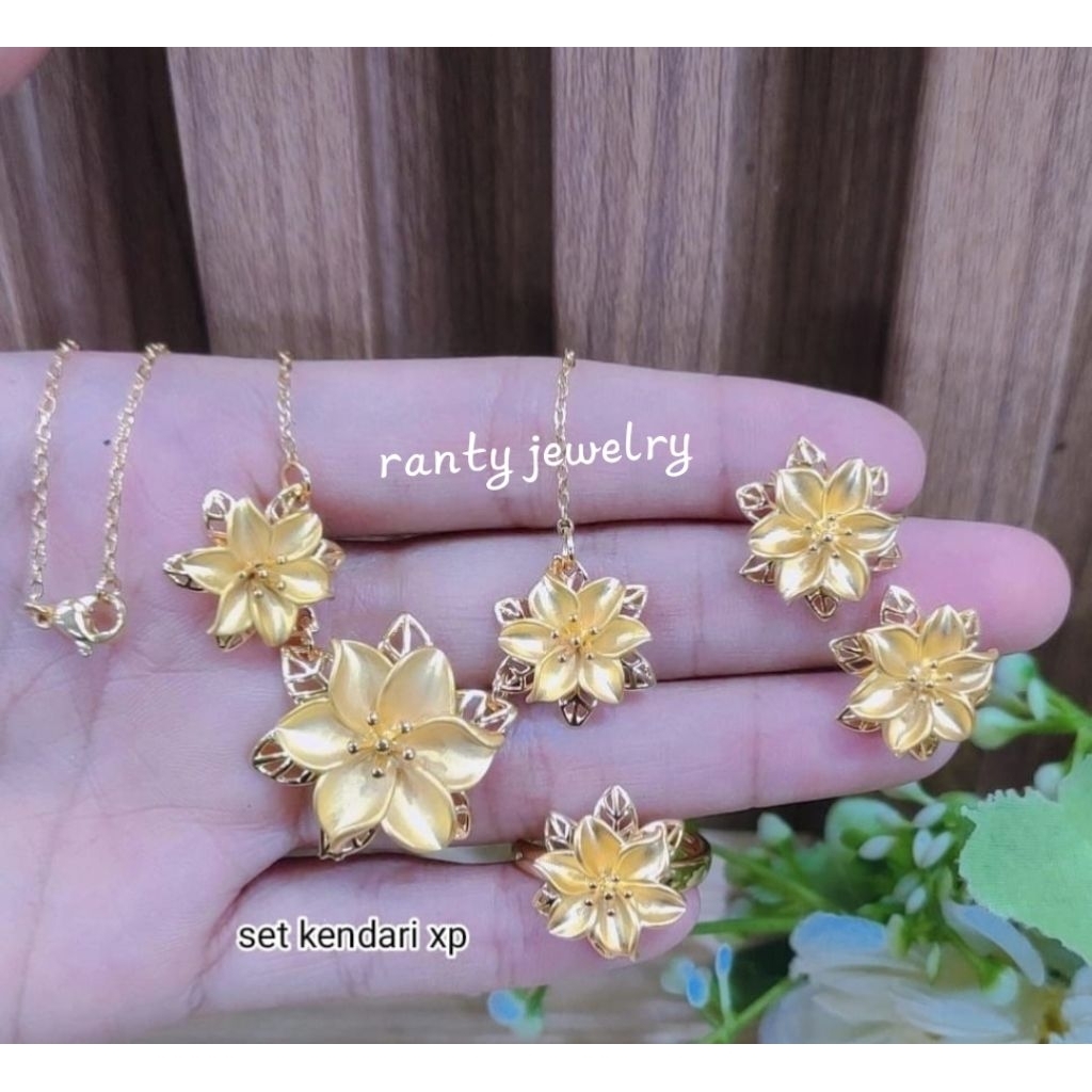 Set Kendari Replika Emas 24k