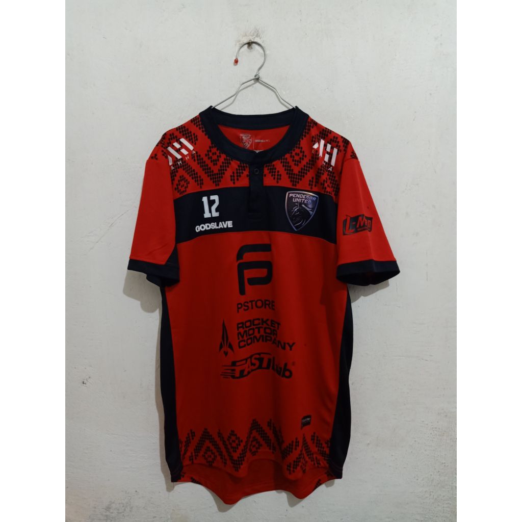 Jersey Pendekar United Away Merah PFL 2022 2023 Original Godslave Bayu Saptaji