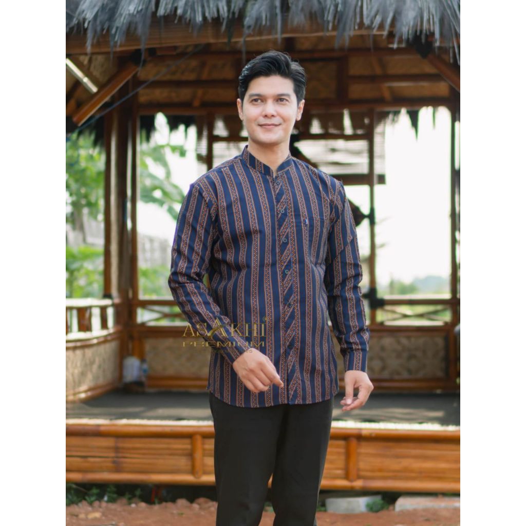 BAJU KOKO ADAT JAWA MOTIF LURIK SURJAN &BATIK
