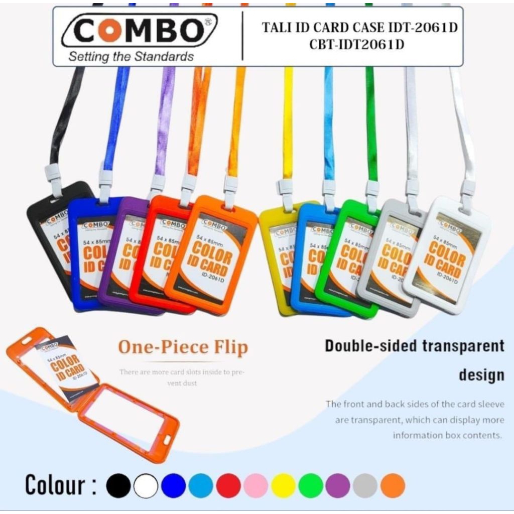 

Sarang ID Card 2 Sisi Double Sided/Name Tag/ID Card Holder