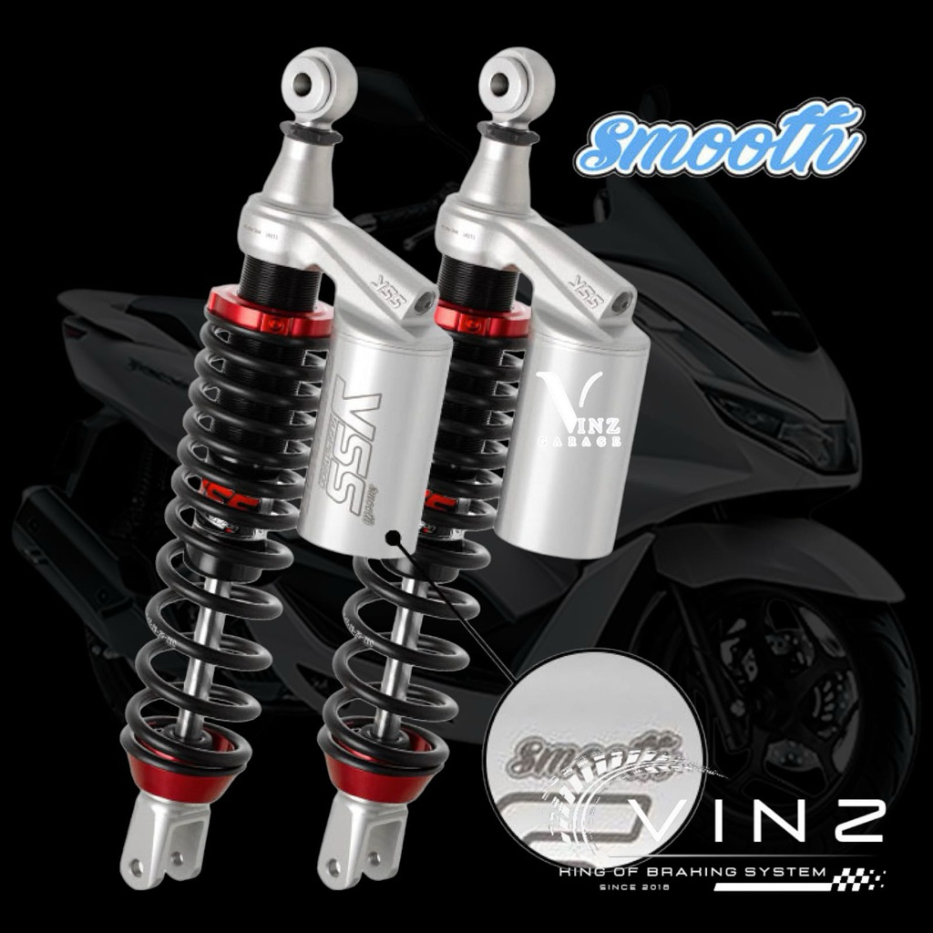 Shock YSS G Plus Smooth PCX 160 Black Silver Series // Shock YSS GPlus Smooth PCX160 Black Silver Se