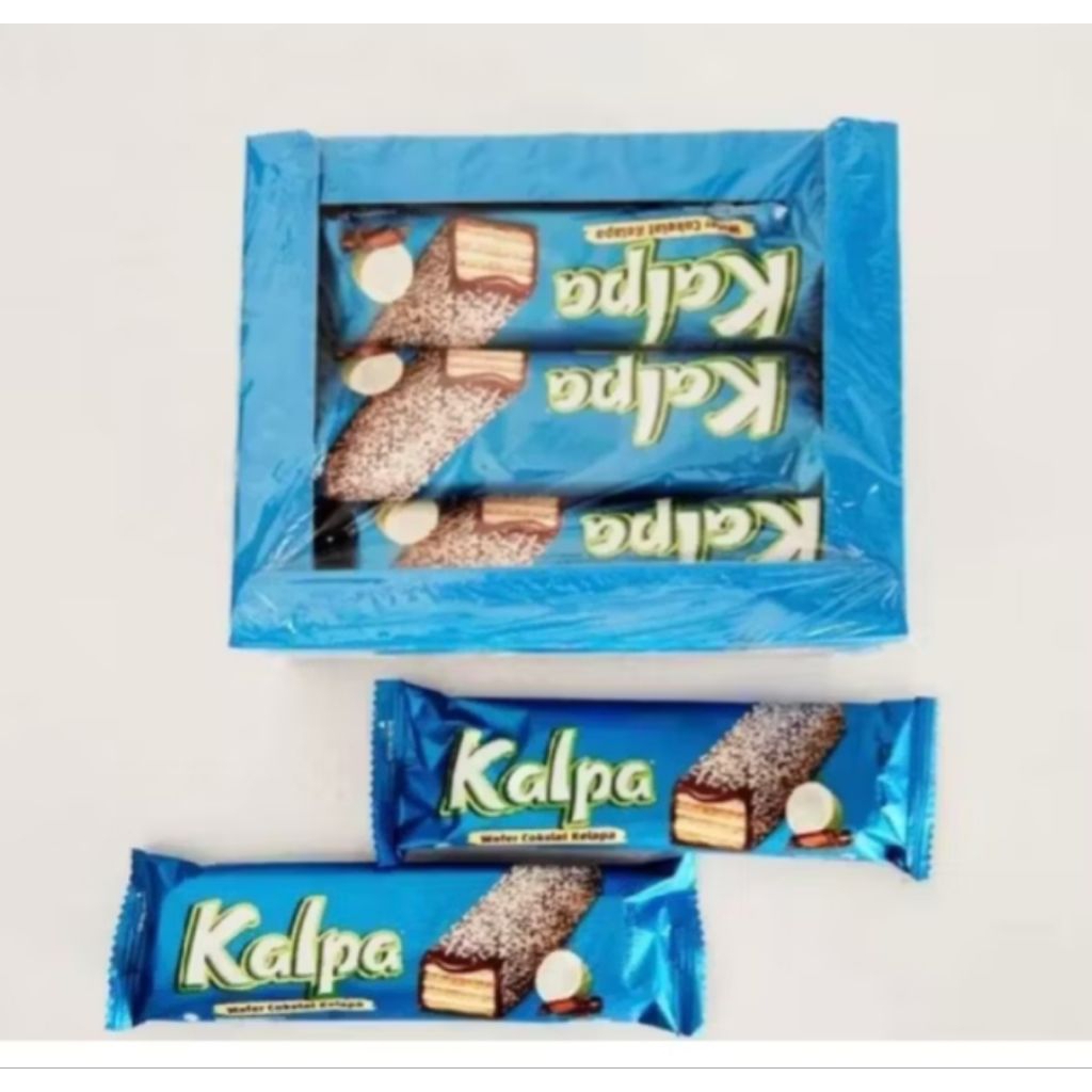 

Wafer Kalpa Coklat Kelapa 1 Box isi 12pcs 24Gr