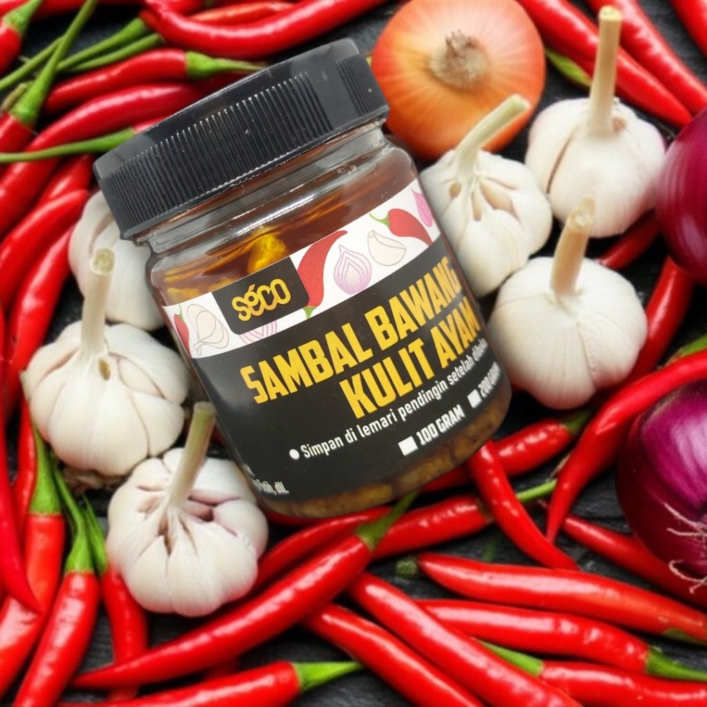 

Sambal Bawang Kulit Ayam SECO ● Sambel Halal Homemade 100% Tanpa Pengawet
