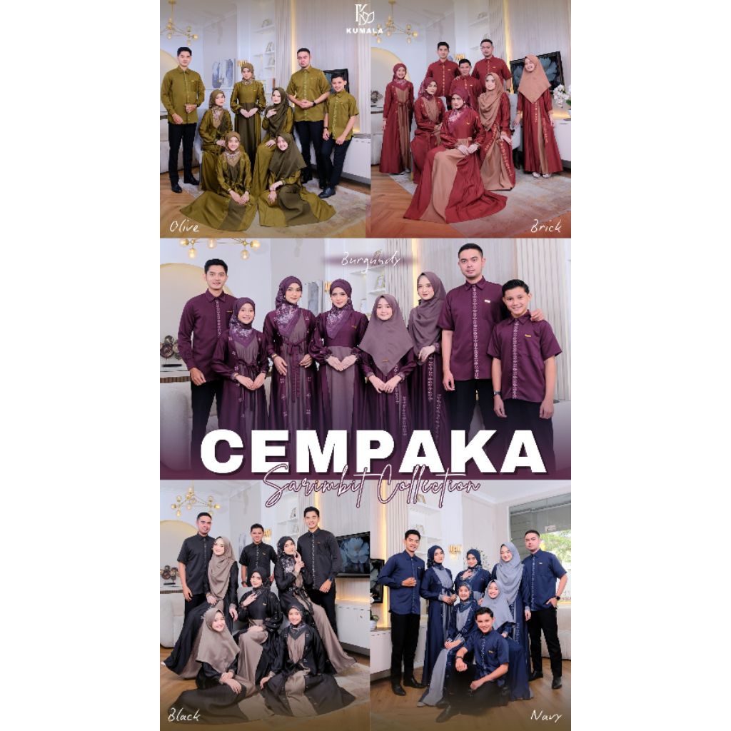 OPEN pre-order SARIMBIT CEMPAKA BY KUMALA X AHSAN/ SARIMBIT LEBARAN 2026/ COUPLE KELUARGA LEBARAN/ G