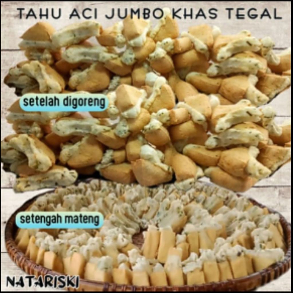 

Tahu Aci tegal vacum setengah mateng JUMBO
