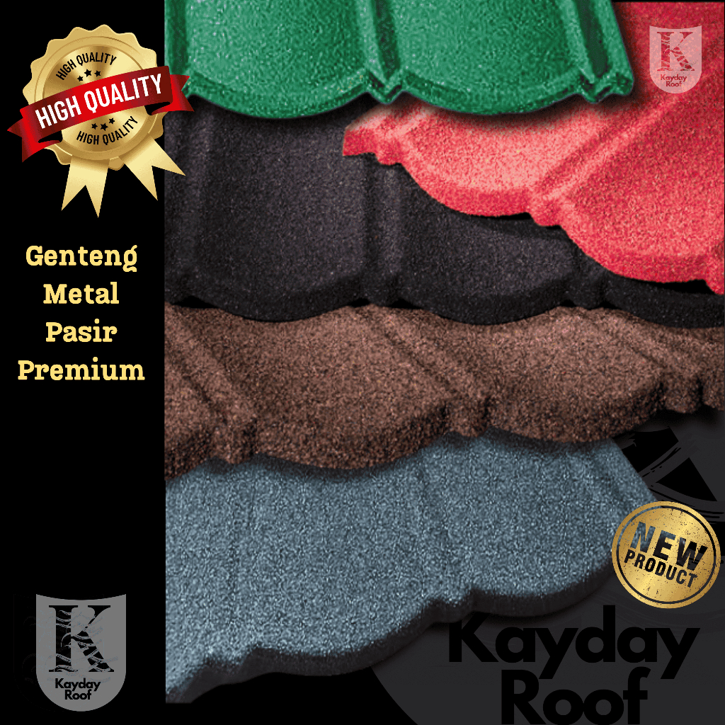 Genteng Metal Pasir Zincalume Classic 2x4 BMT 0.3mm Premium