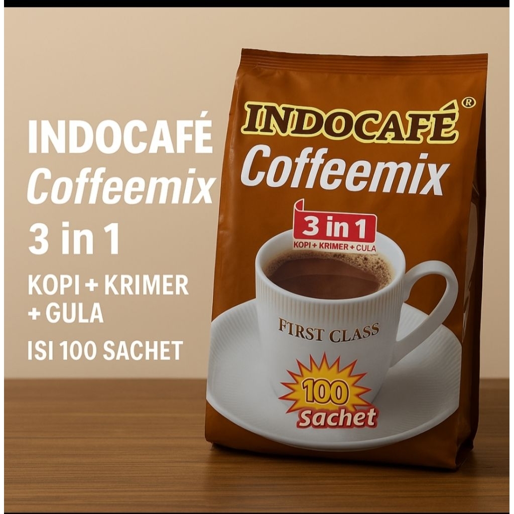 

Indocafe Coffeemix 1 pack isi 10 renceng (100 sachet)
