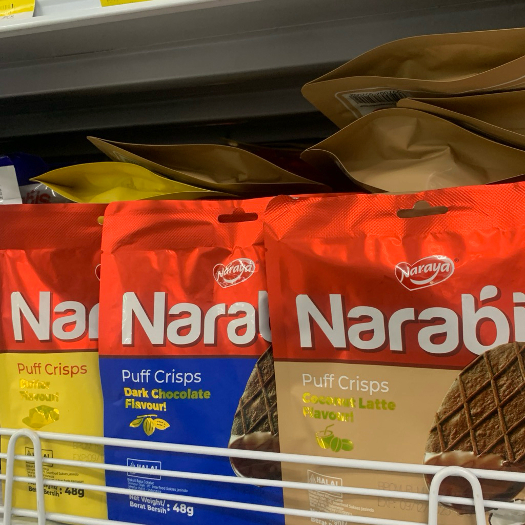 

Narabis Puff Crisps Dark Chocolate Coconut latte Butter 48Gr