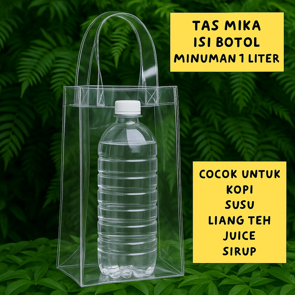 

Bening BOTOL Isi 1 Liter Botol PVC Hampers Goodiebag Souvenir Tebal P10XL10XT28