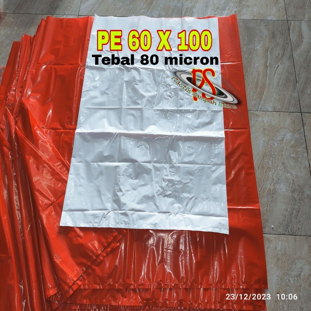 Plastik Sampah Putih 60 cm x 100 cm ,80 m
