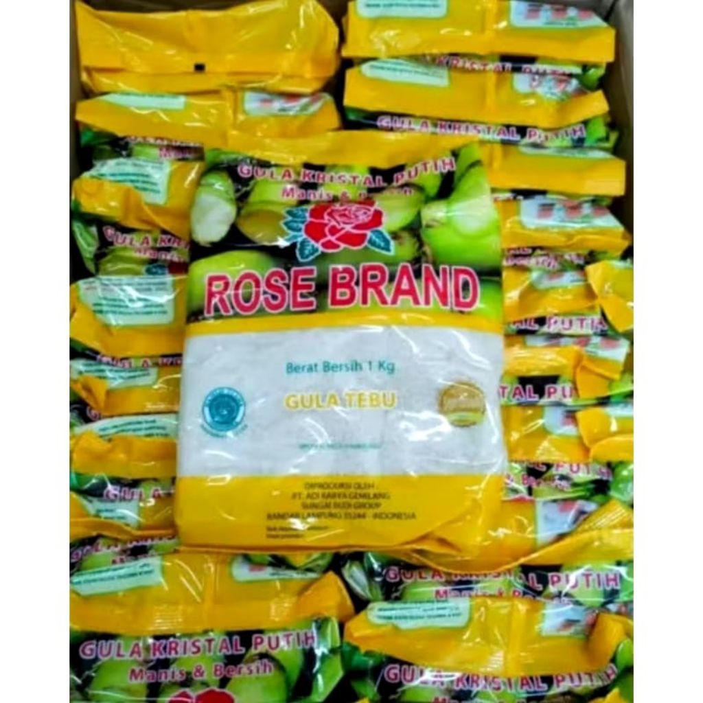 

Gula rose brand 10 kg ready. Gula rosebrand, gula curah, gula pasir, gula tebu, pemanis buatan.