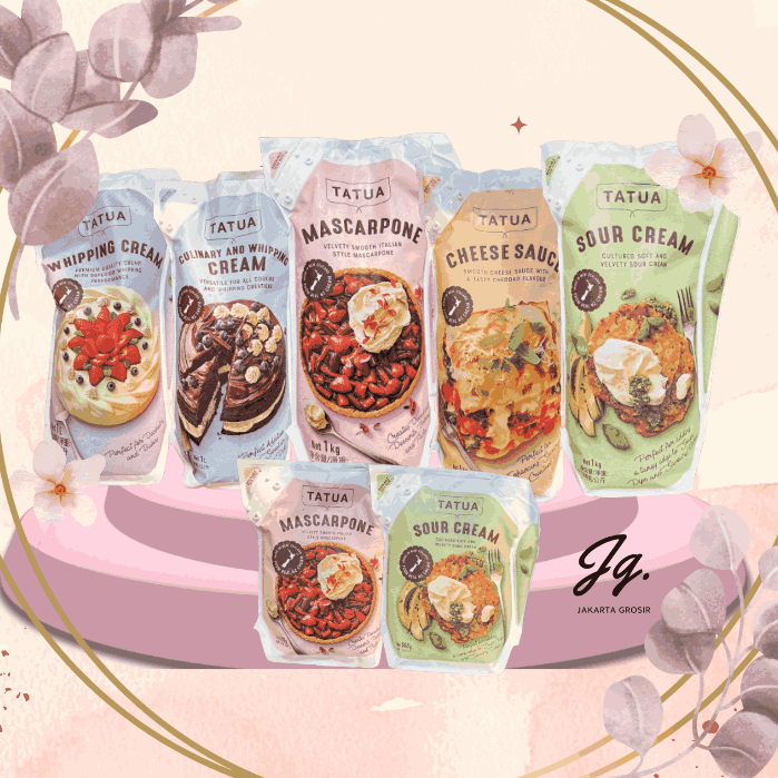

TATUA Dairy Series - Whipping Cream, Mascarpone, Cheese Sauce, Sour Cream | 1kg dan 500gr