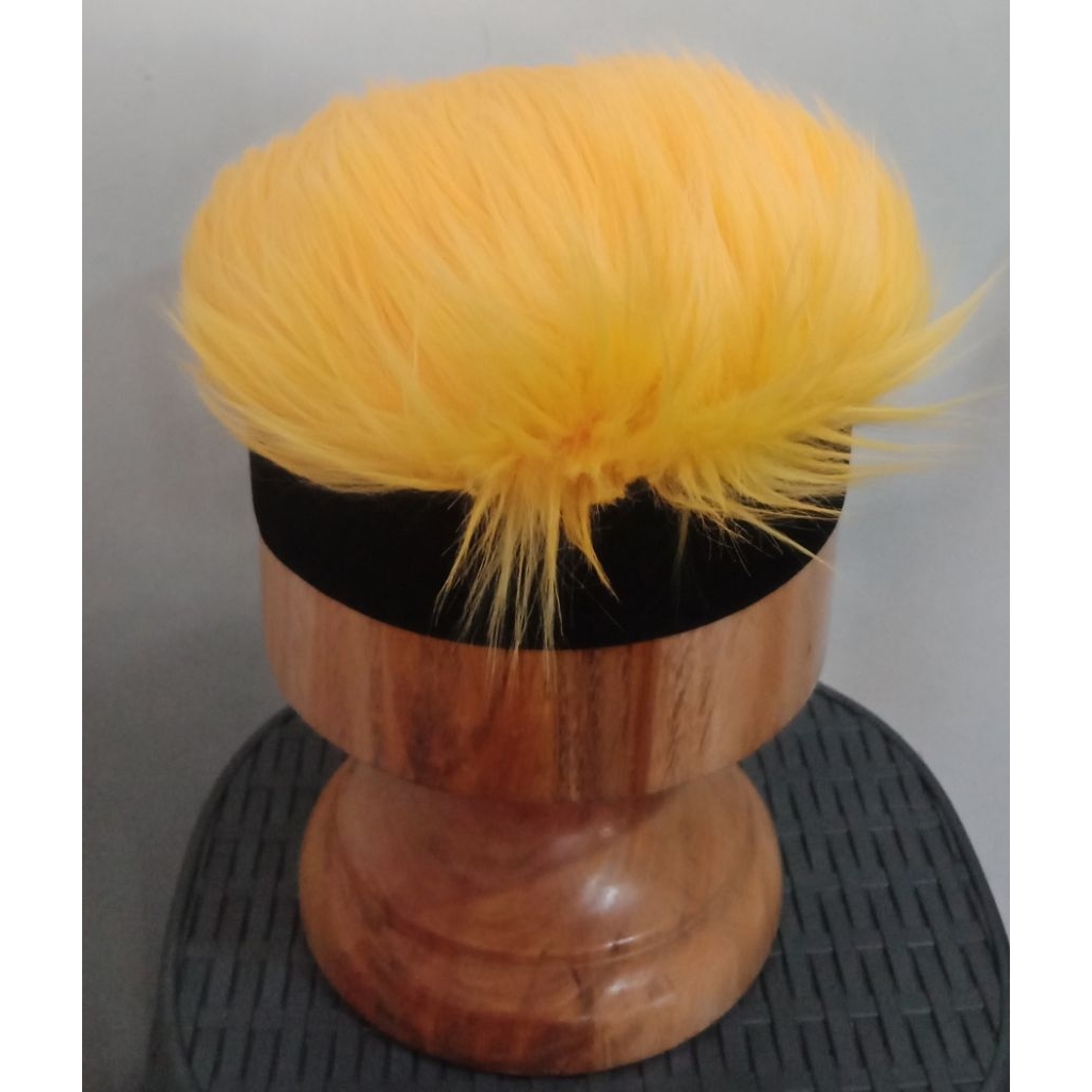 topi wig rambut palsu//udeng rambut palsu//topi rambut kuning naruto//udeng wig rambut palsu