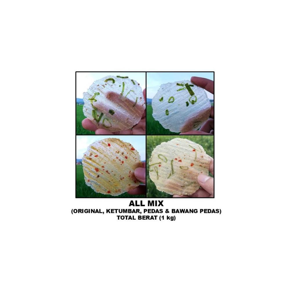 

Kicimpring Singkong Mentah Varian Mix Camilan Kering