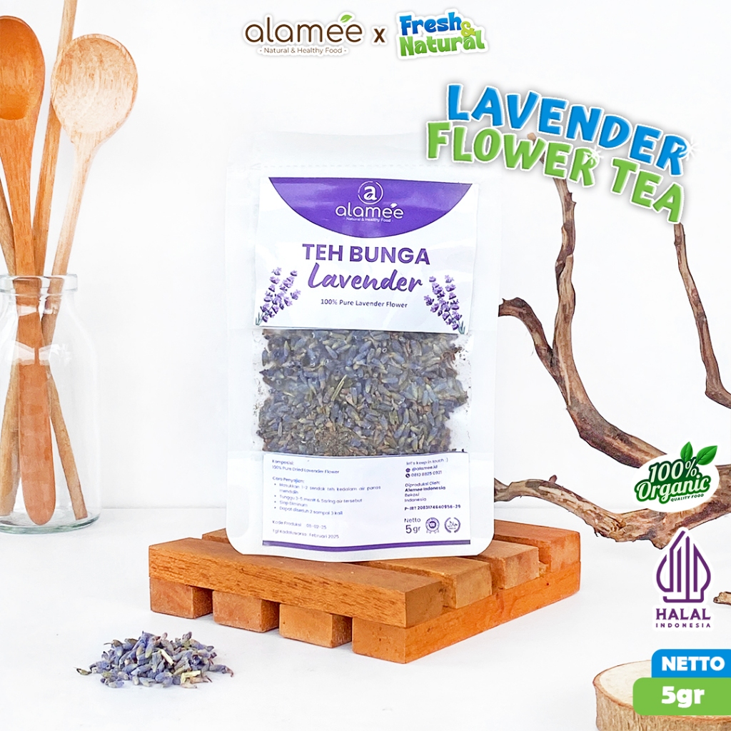 

Teh Bunga Lavender Insomnia Tea Organik Kering Dried Flower Herbal Organic 5gr fresh and natural