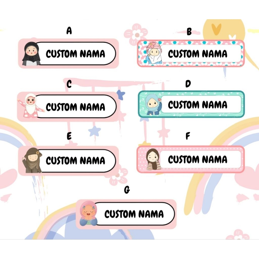 

Name Tag Anak Custom | Nama Dada Akrilik Anak Custom | Pin Anak Karakter Lucu | Name Tag Akrilik