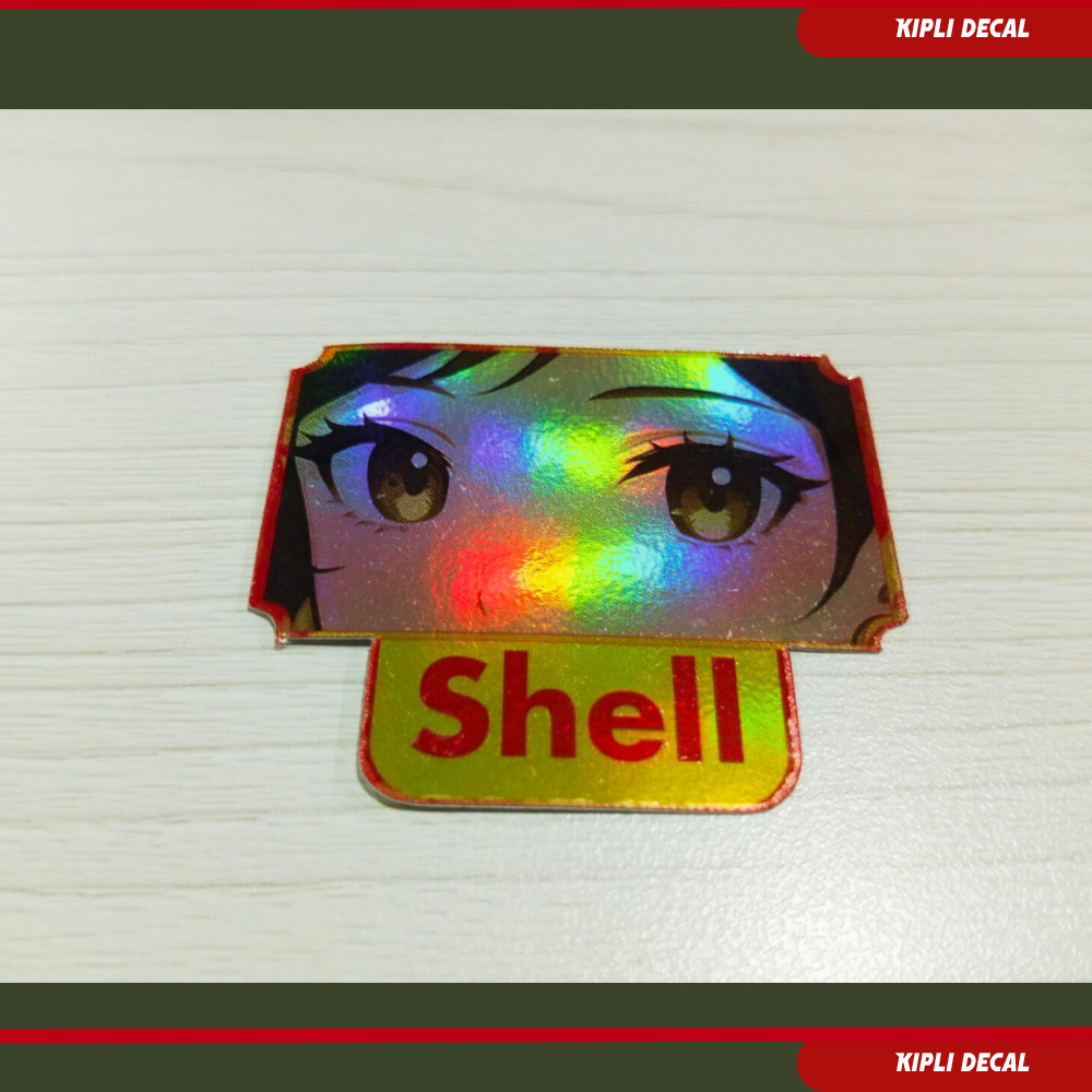

Stiker decal motor anime Hologram Shell [Hologram-laminasi-glossy]
