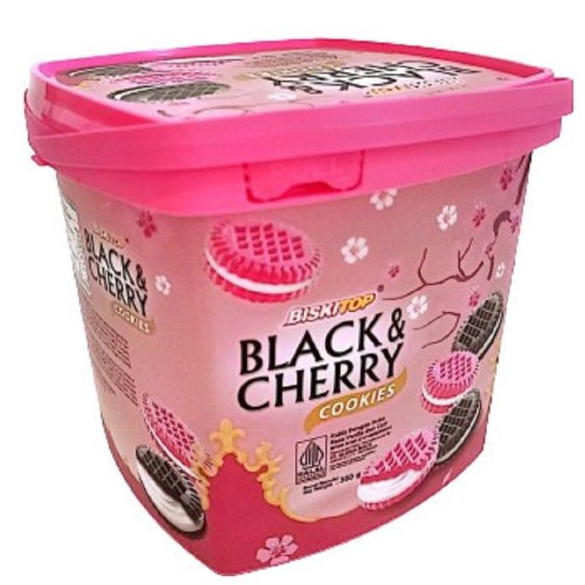 BISKITOP BLACK & CHERRY COOKIES TOP 360 GR