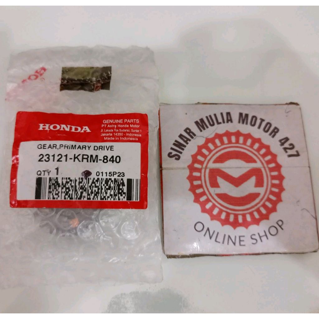 Gear primary drive Gigi kopling Primer Megapro New Monoshock Verza Verzha Ori AHM 23121KRM840