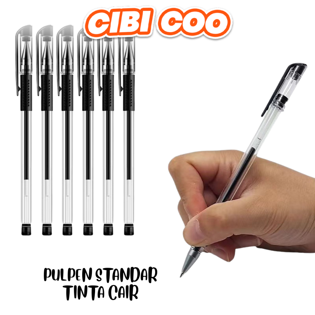 

CIBICOO PENA GEL 0.55MM PULPEN STANDAR TINTA CAIR ALAT TULIS SEKOLAH KANTOR