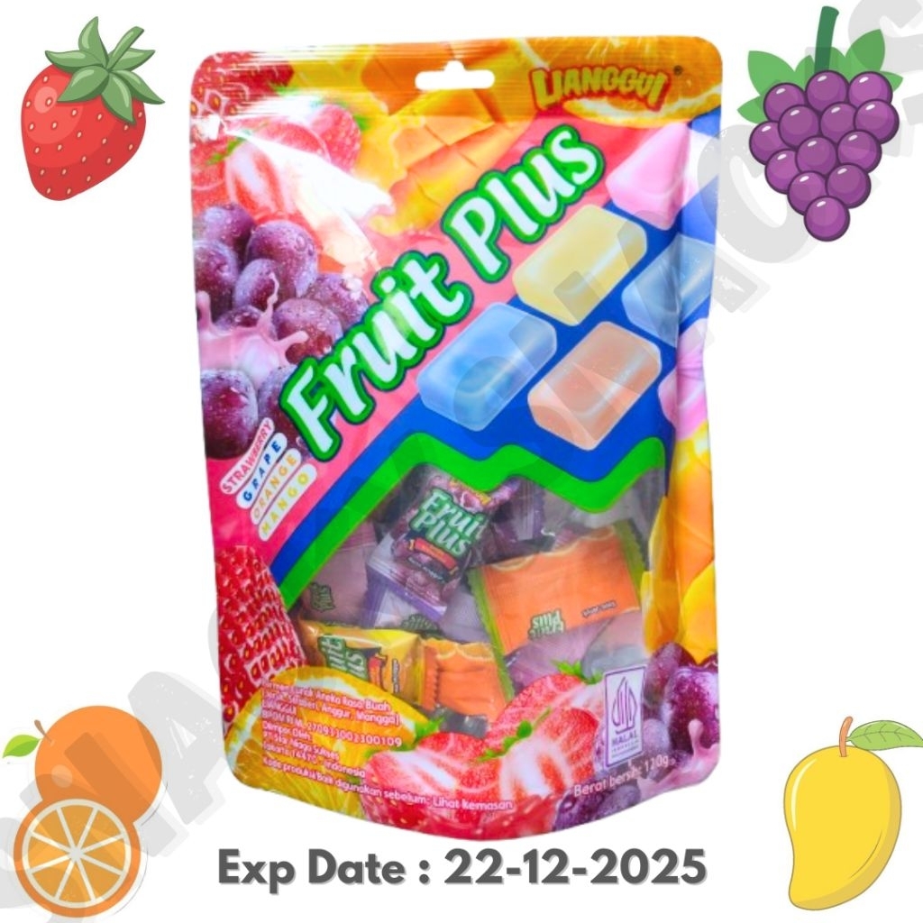 

Lianggui Fruit Plus Candy Halal 120g