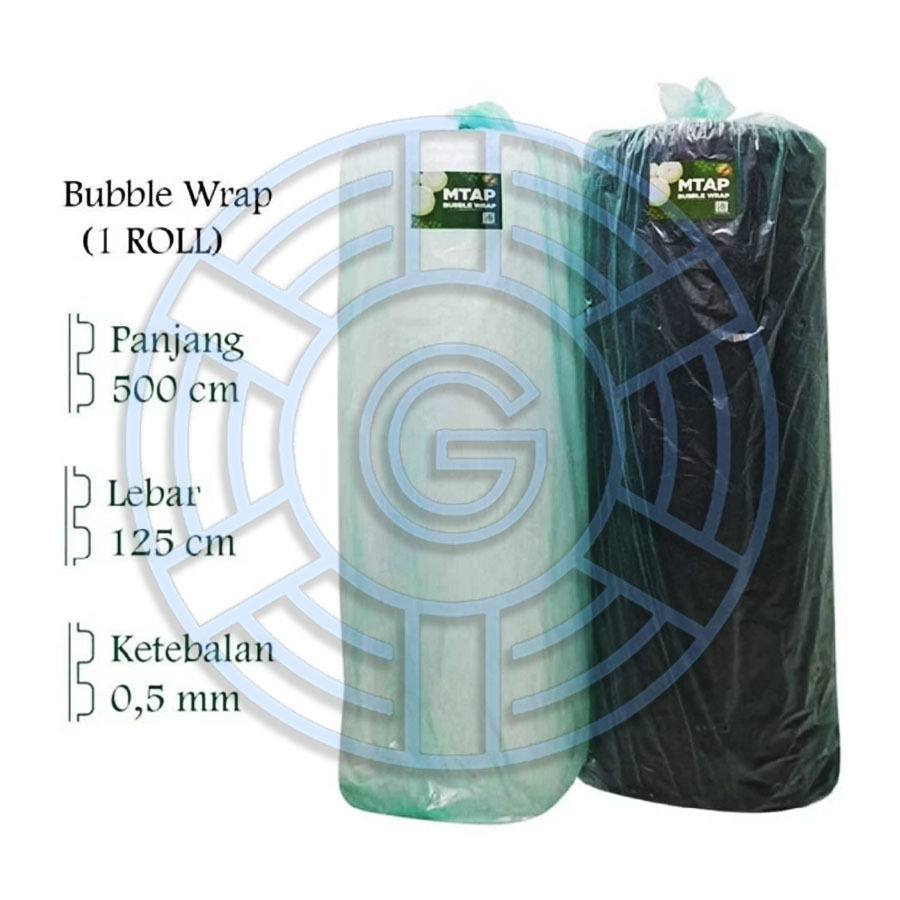 

[ INSTANT ] Bubble Wrap 125 Cm x 50 Meter Hitam / Putih