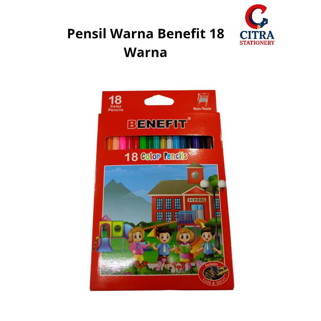 

Pensil Warna Benefit PW-18 18 Warna, Warna Cerah, Murah
