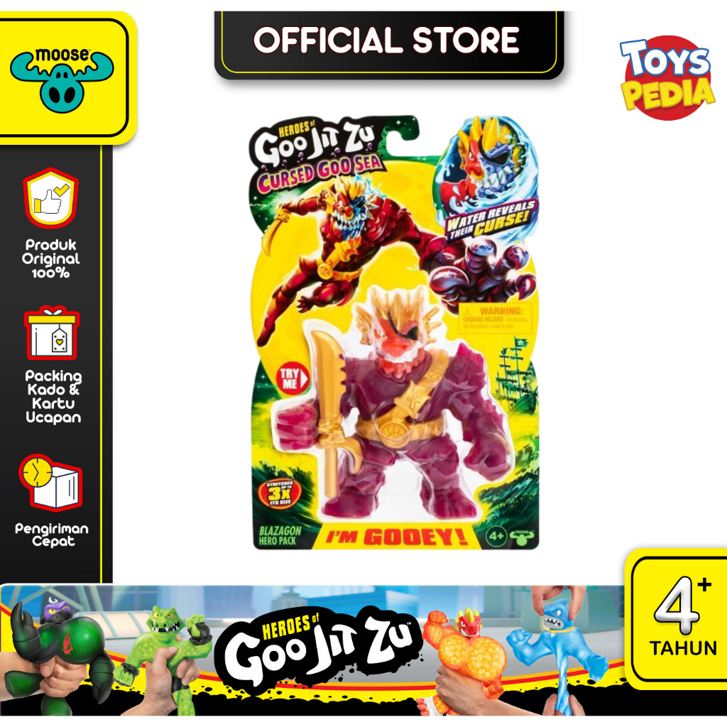 Mainan Goo Jit Zu Cursed Goo Sea S10 Hero Pack
