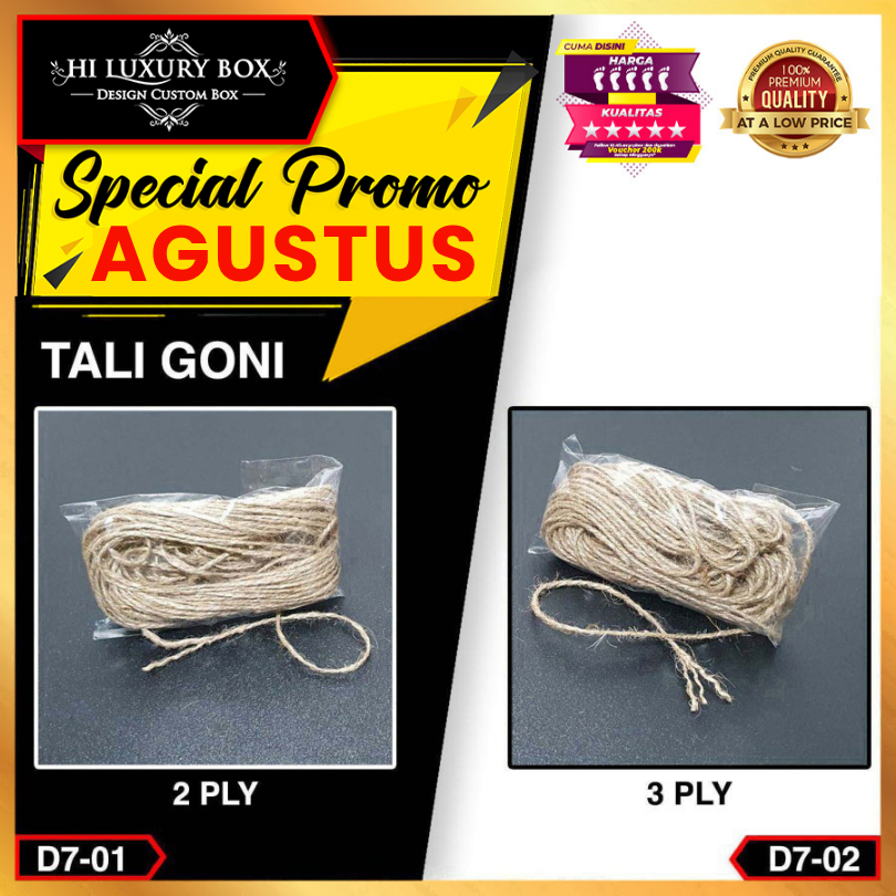 

Tali Kraft | Aksesoris | Packaging |Tali Goni | Hemp Rope | Tali Murah | Tali Rami |D7