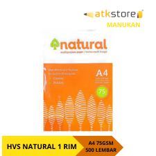 Kertas HVS Natural A4 75gsm – 1 Rim (500 Lembar) | HVS NATURAL