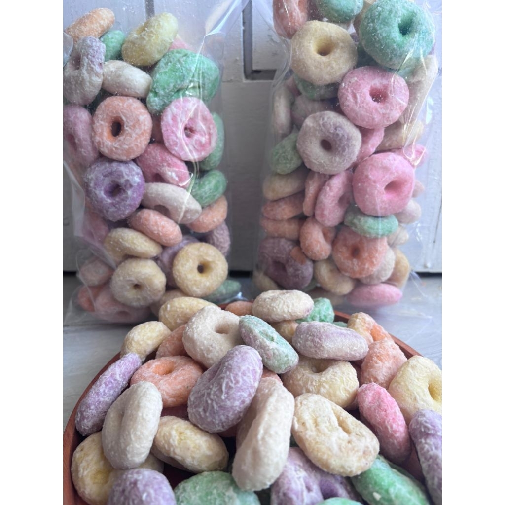 

DONAT KERING MANIS/DONAT PELANGI/DONAT WARNA WARNI