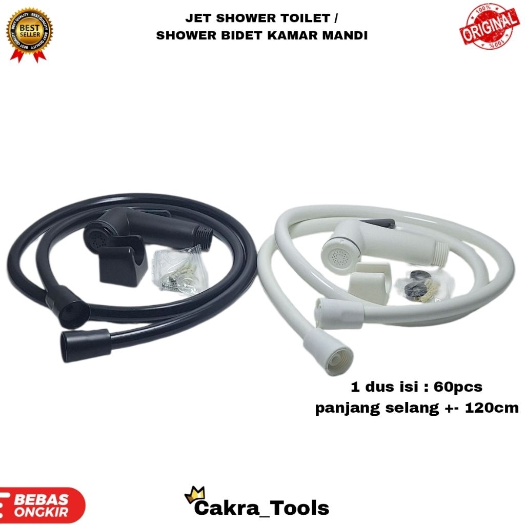 JET SHOWER TOILET / SHOWER BIDET PUTIH - HITAM / BIDET SHOWER CEBOK