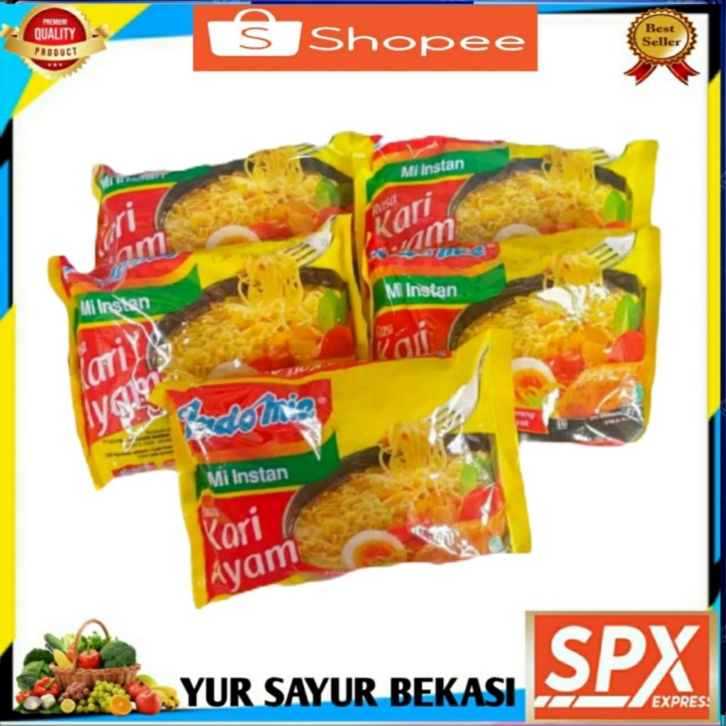 

Indomie Rasa Kari Ayam isi 5 Bungkus.